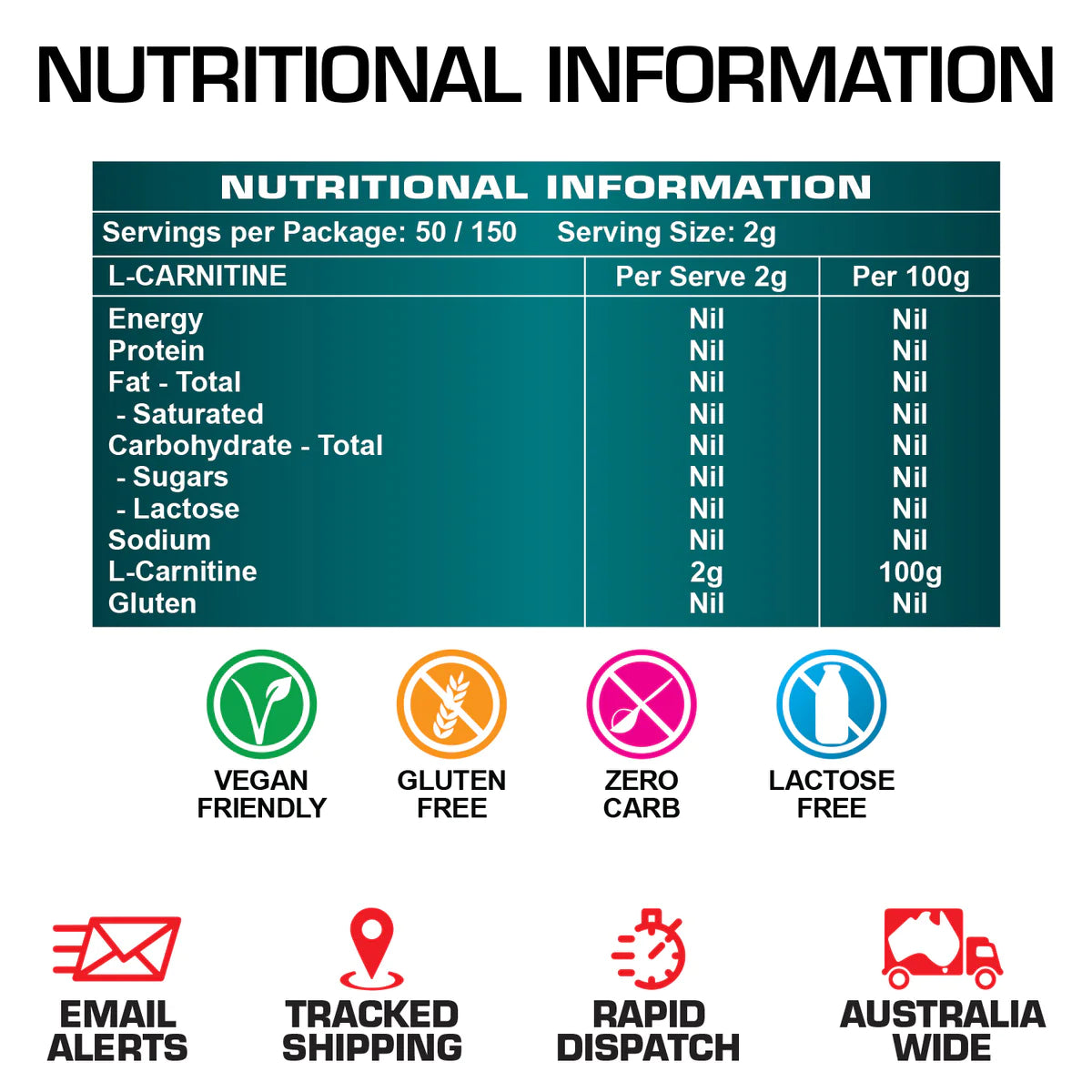 Body Ripped L-Carnitine - Stimulant Free Fat Metaboliser
