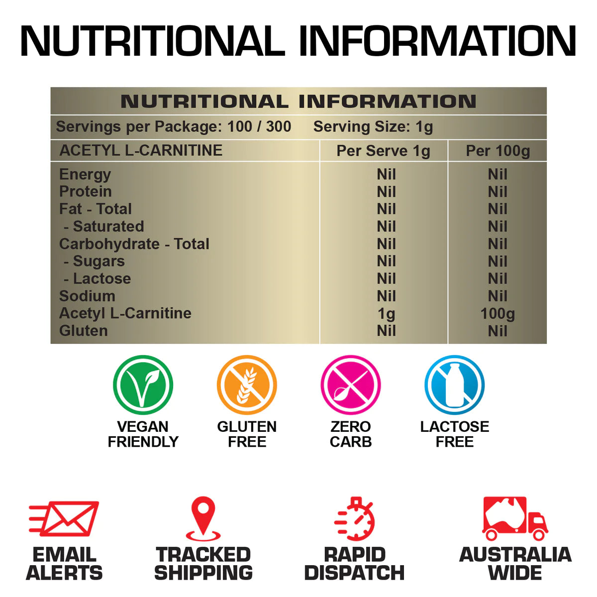 Body Ripped ALC - Acetyl L Carnitine