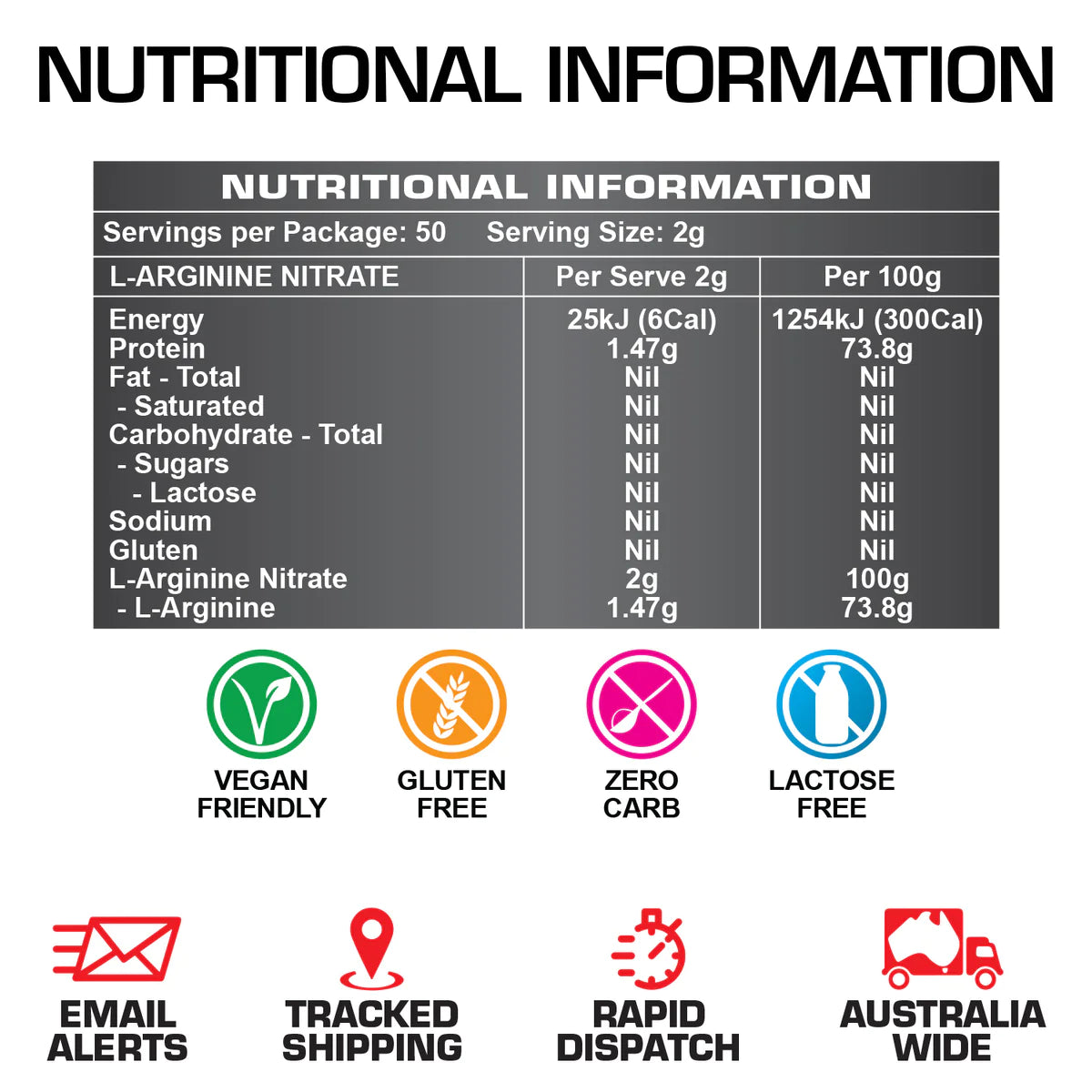 Body Ripped Arginine Nitrate - GH/N.O. Booster