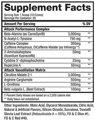 KODIAK Attack Pre Workout