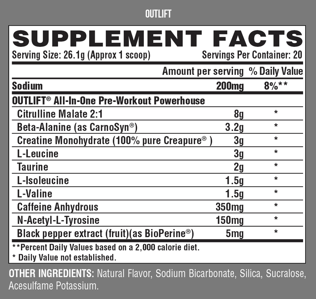 NUTREX Outlift Pre-Workout