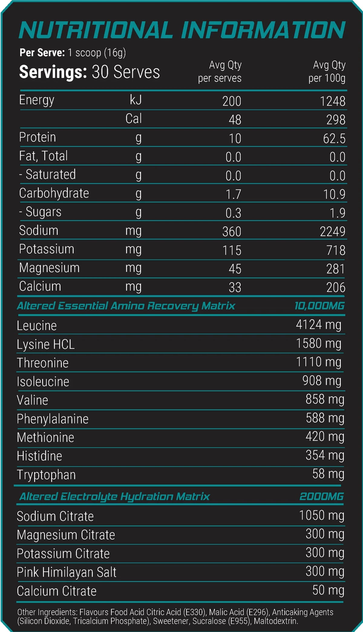 Altered State Hydration Amino