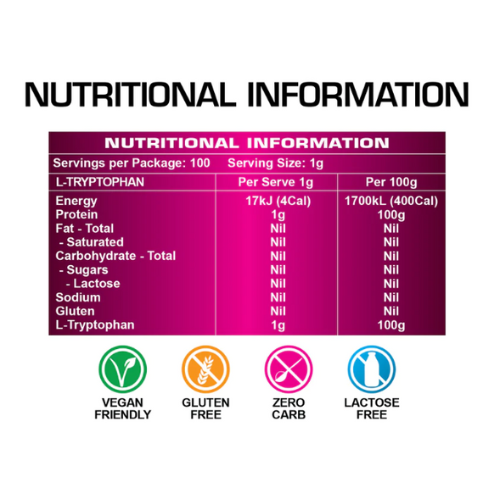 Body Ripped L-Tryptophan - Sleep Aid
