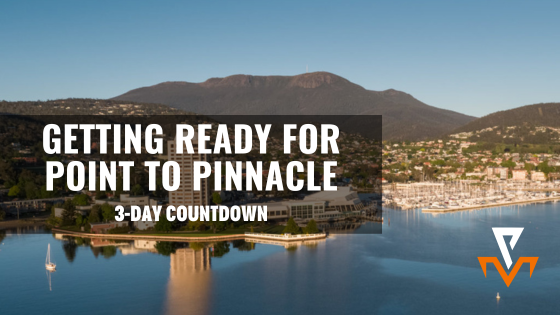 Getting ready for Point to Pinnacle: 3-day countdown