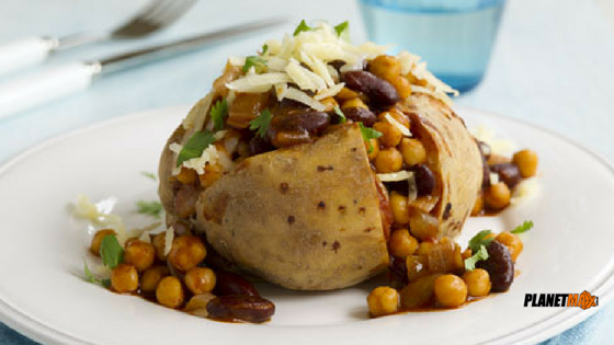 Baked Potato and Beans