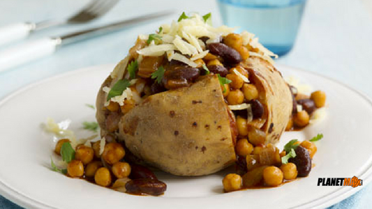 Easy High-Protein Baked Potato and Beans Recipe