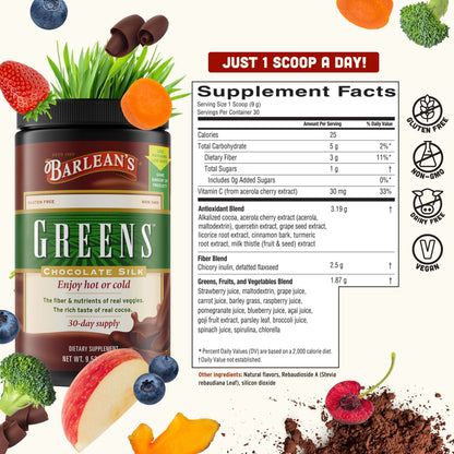 Barleans Chocolate Silk Greens
