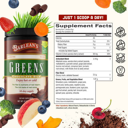 Barleans Chocolate Silk Greens