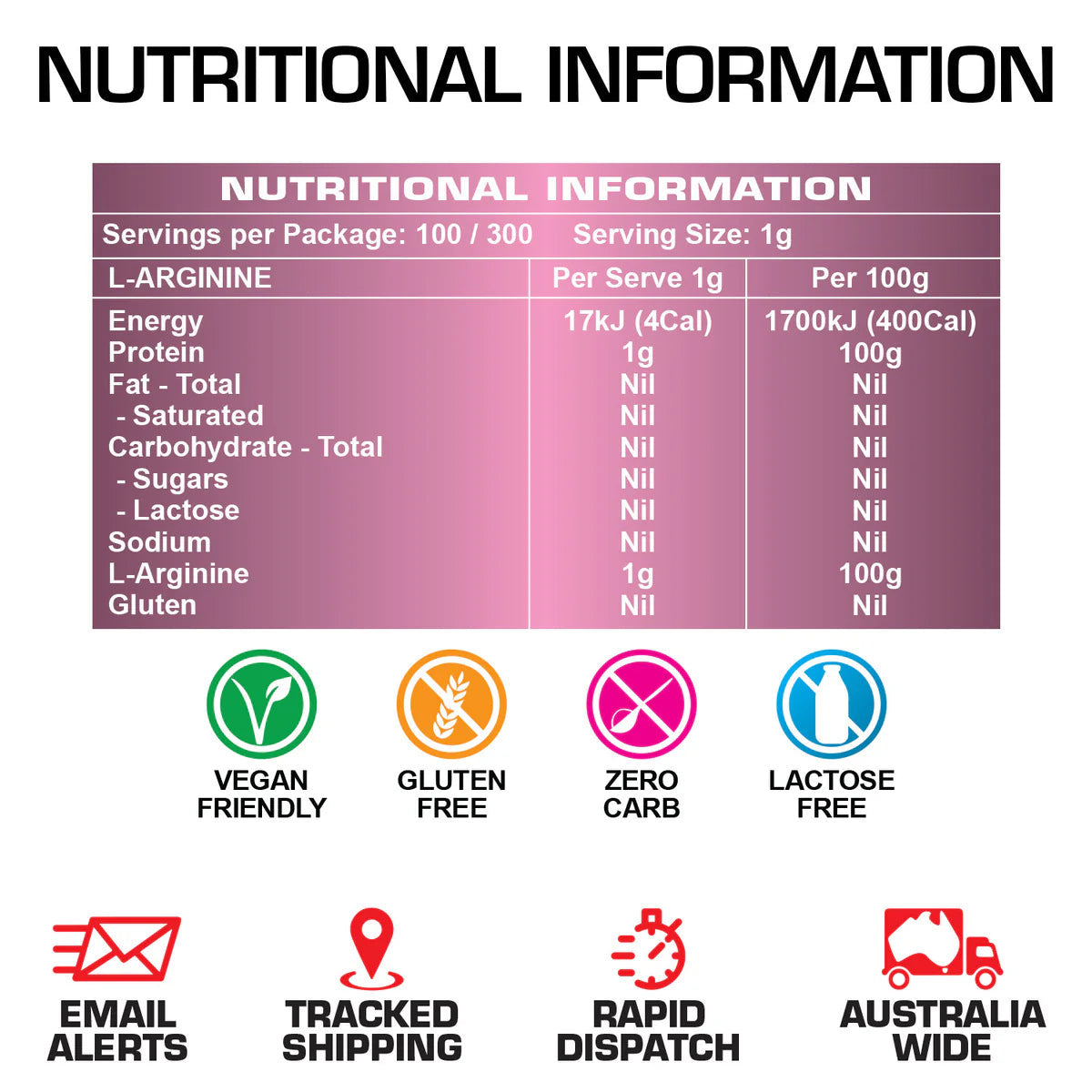 Body Ripped L-Arginine - GH/N.O. Booster