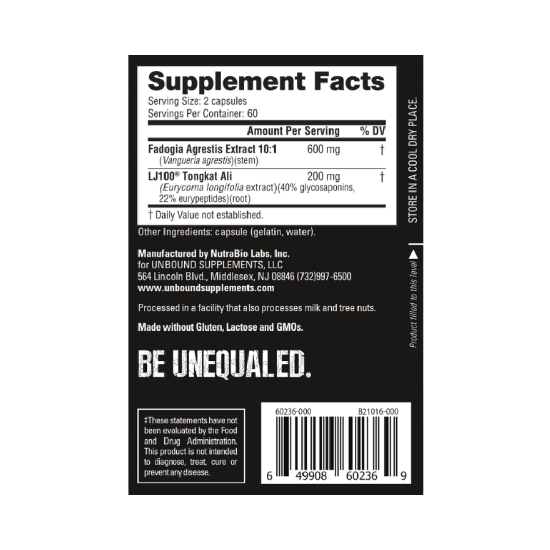 UNBOUND Tonkat Fadogia 120 capsules
