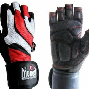 Morgans Cross Training Gloves Red/Blk/White